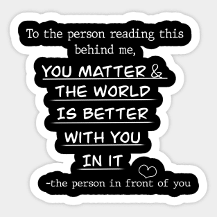 Suicide Awareness Sticker